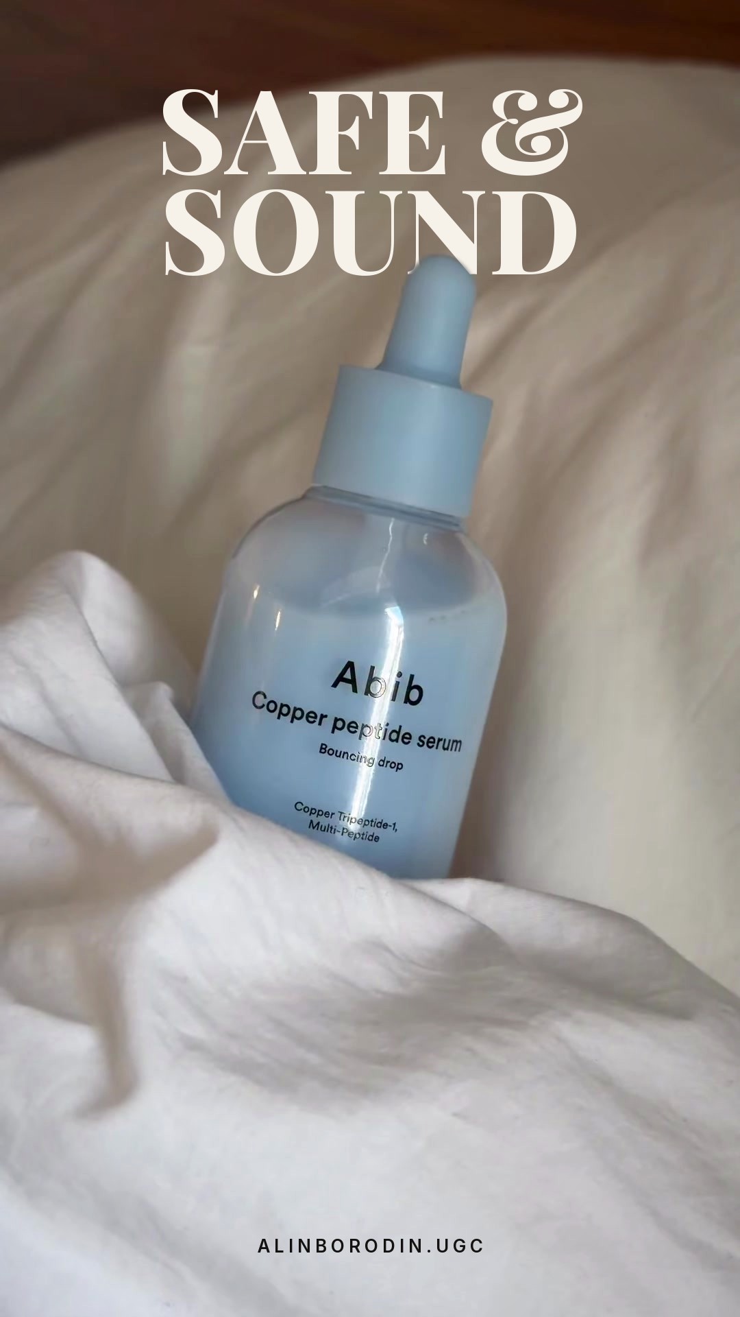 Sérum durmiente: idea creativa de anuncio cosmético