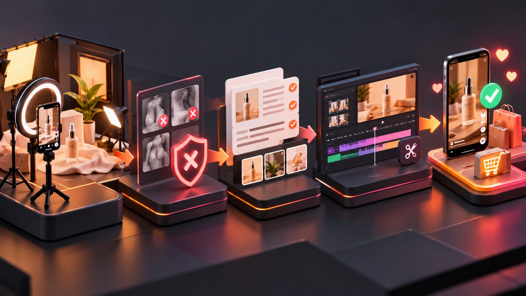 TikTok Shop 帶貨影片 低俗限流 修改：畫面、文案與剪輯合規指南