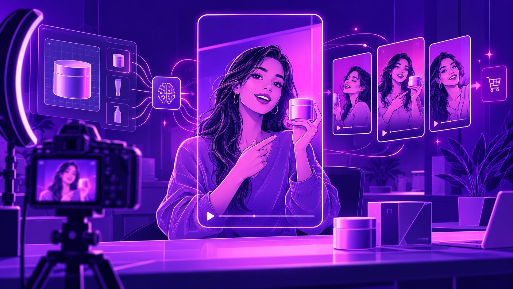 Gerador de vídeos de anúncios estilo UGC realista com IA: guia para e-commerce