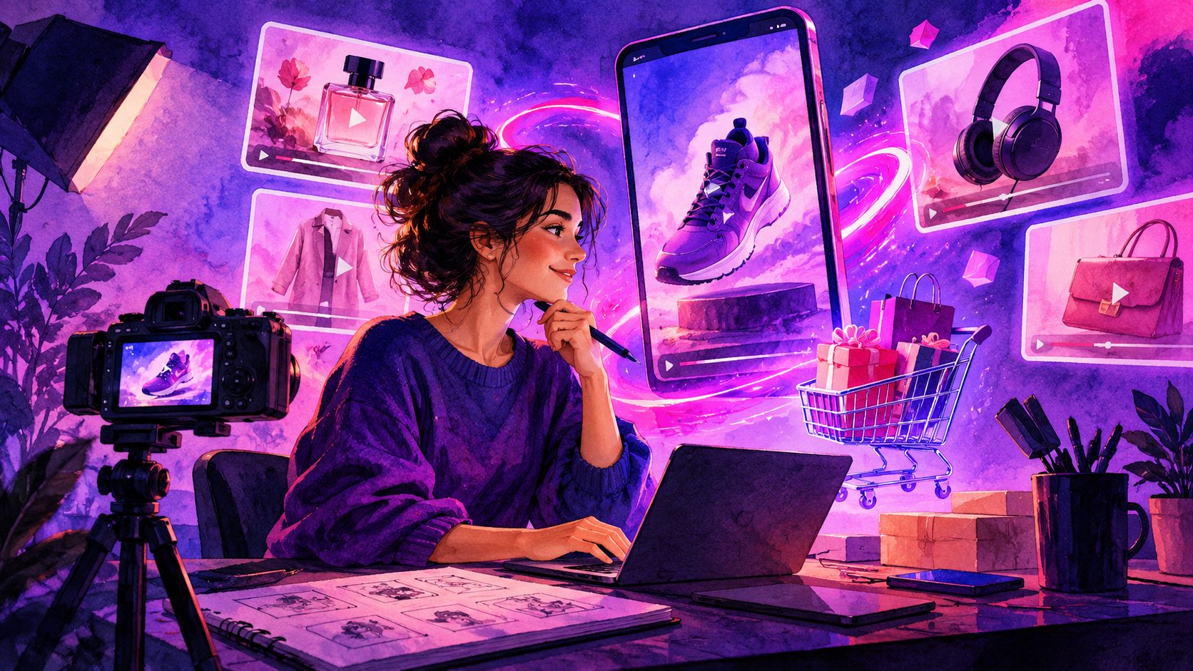 Ideas de creativos de video para Cyber Week ecommerce: guía práctica