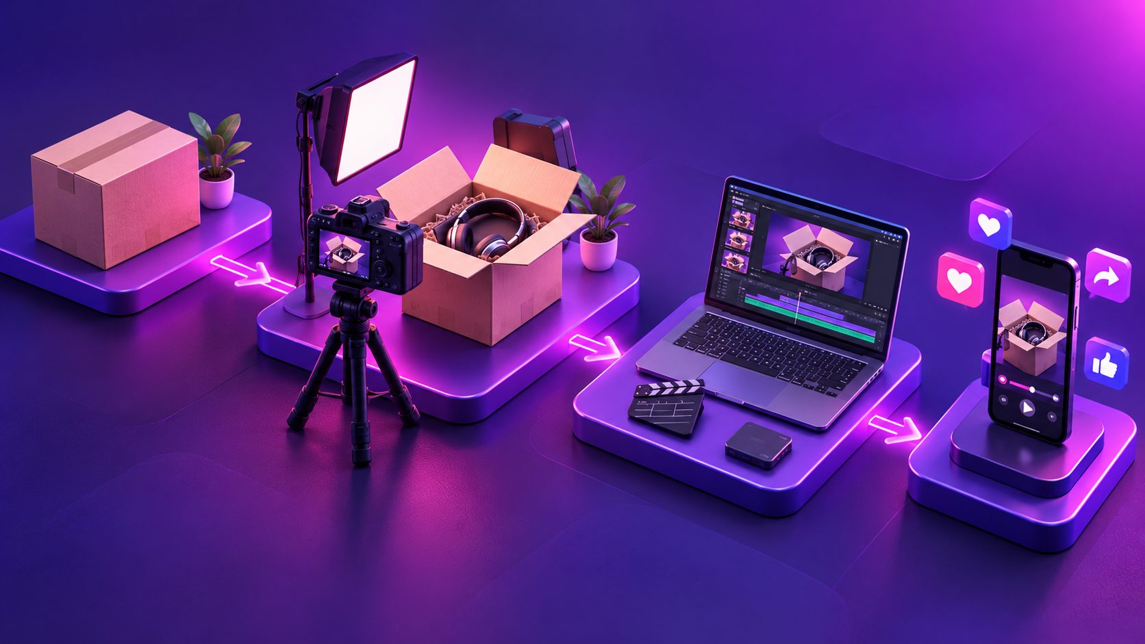 Créer une vidéo unboxing e-commerce : guide débutant