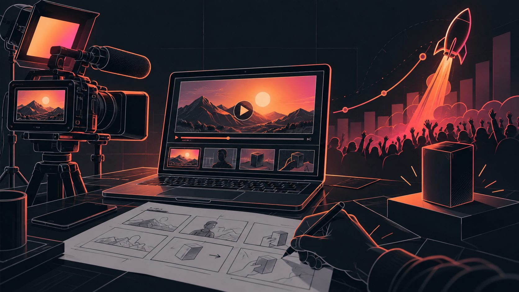 Script vidéo crowdfunding accroche problème : modèle Ulule et Kickstarter