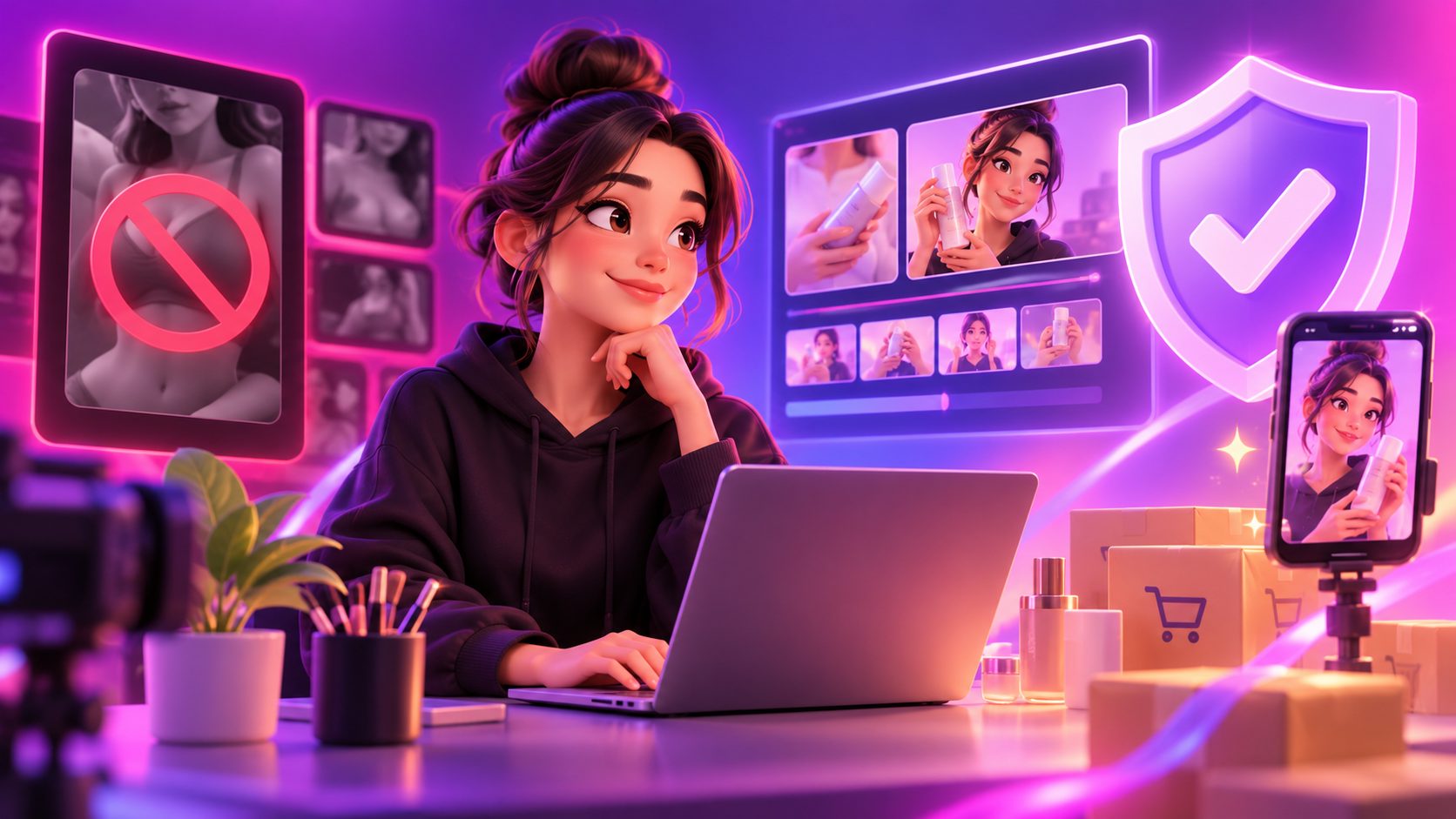 Evitar shadowban TikTok Shop por contenido sugerente: SOP de edición