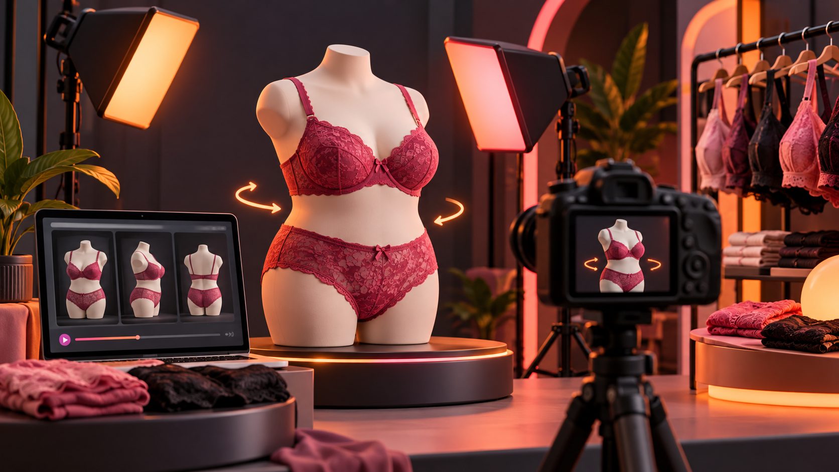 video prueba lenceria tallas grandes sin modelos: guía para ecommerce