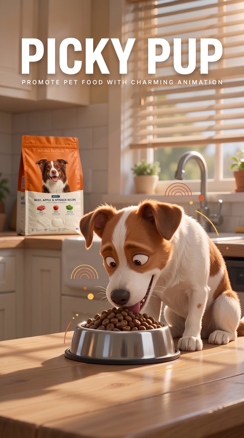 15s Animated Pet Food Creative Ad Video Template · 15s · tpl_b1318833-0ab