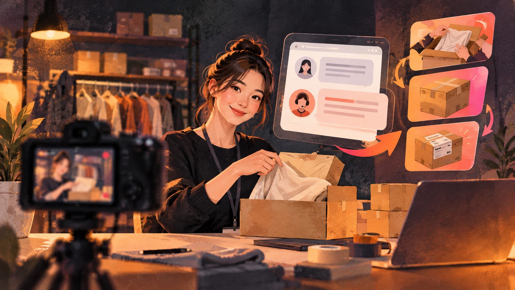 이커머스 CS 반품 문의 응대용 30초 사용법 영상 제작 가이드