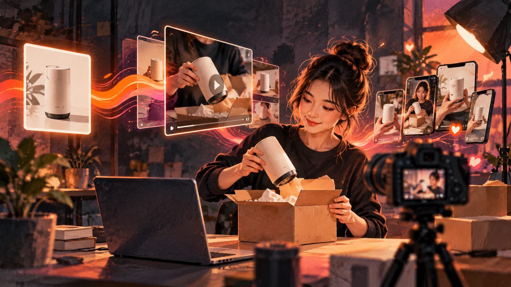無樣品商品拆箱實測影片製作：從商品圖到短影音廣告