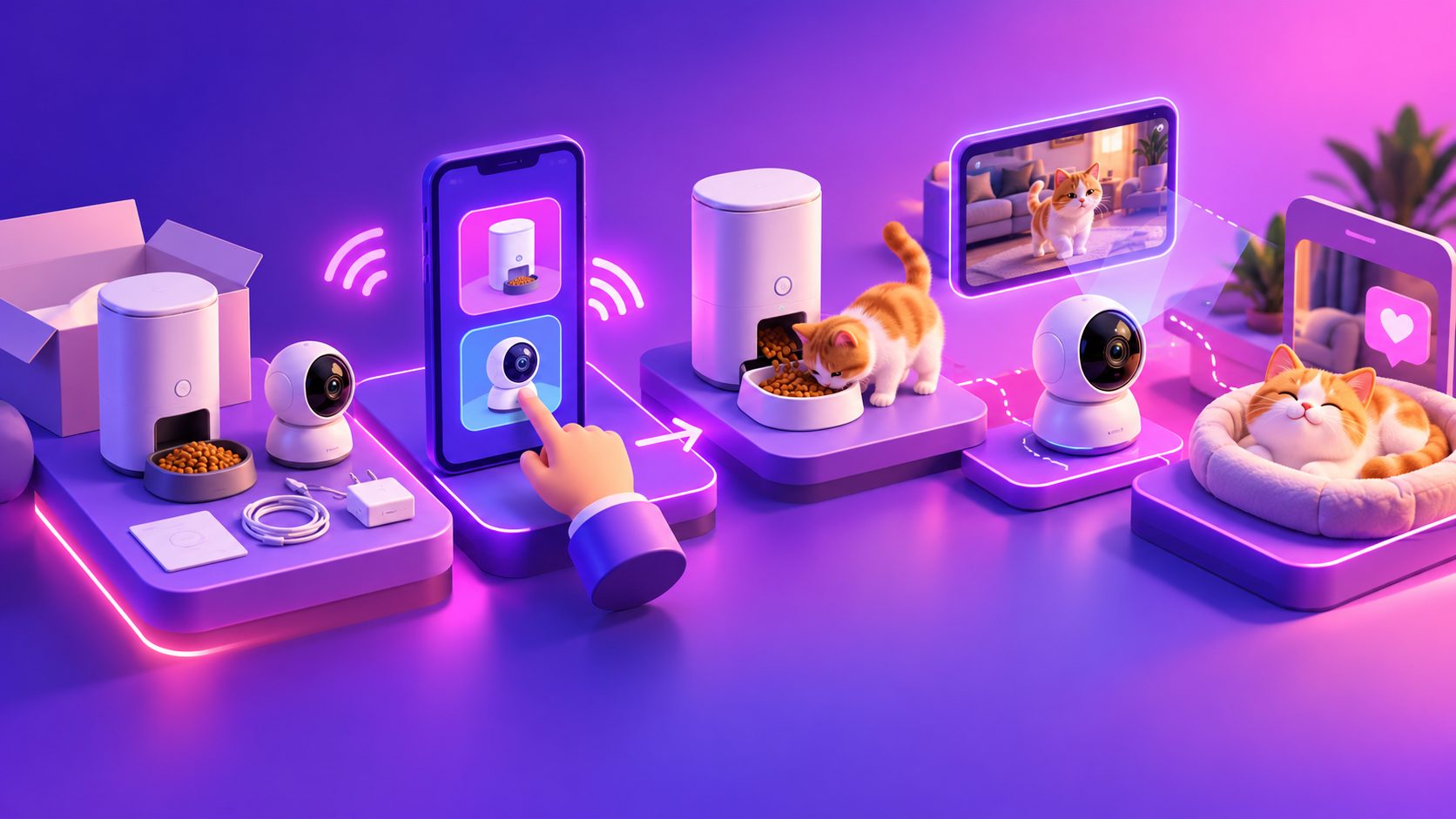 智慧寵物用品 APP 配對教學 影片製作：餵食器與攝影機分鏡指南