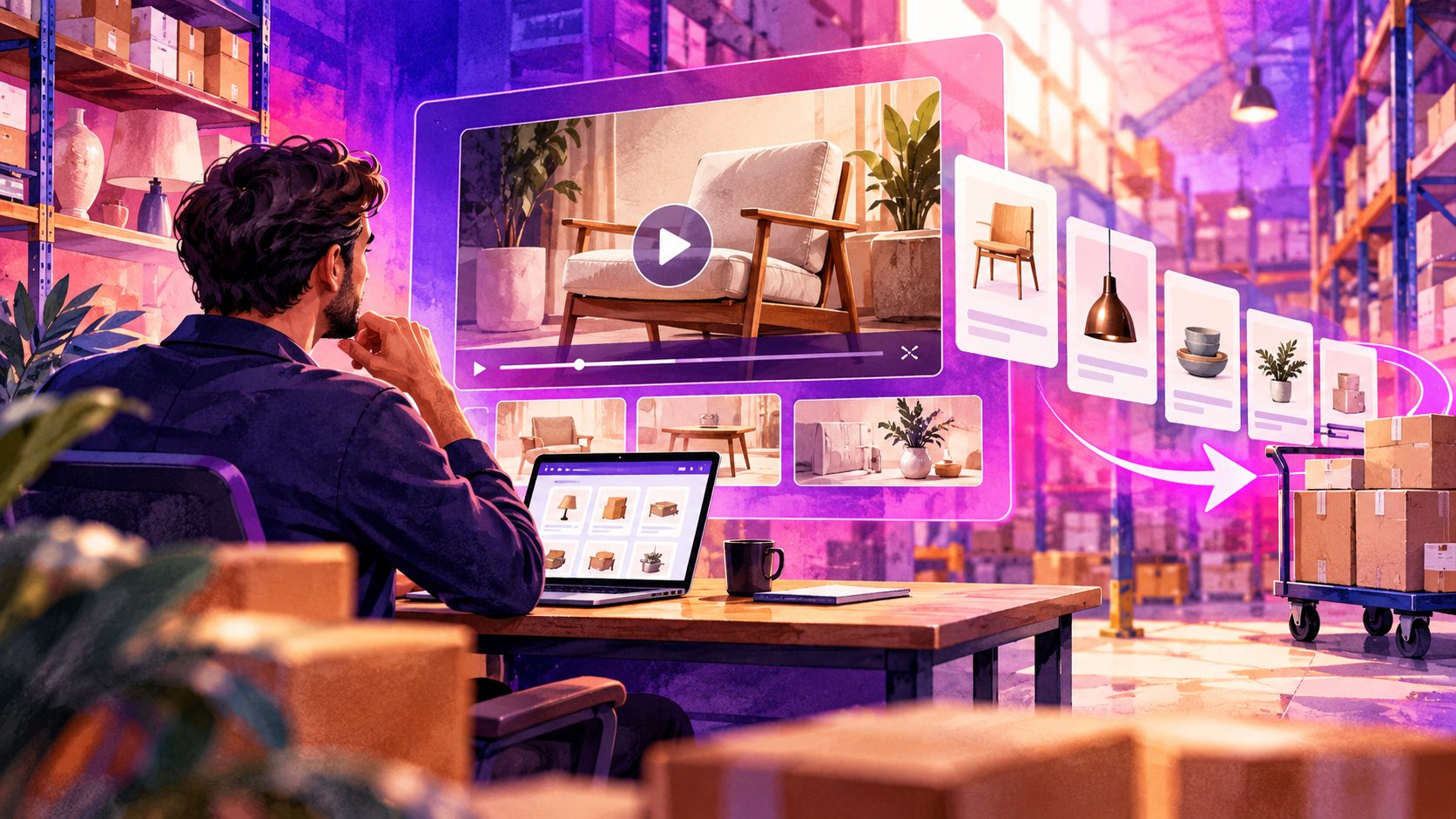 B2B Großhandel Videoanzeigen für Händlerkatalog: Vom Produktkatalog zur Einkaufswerbung