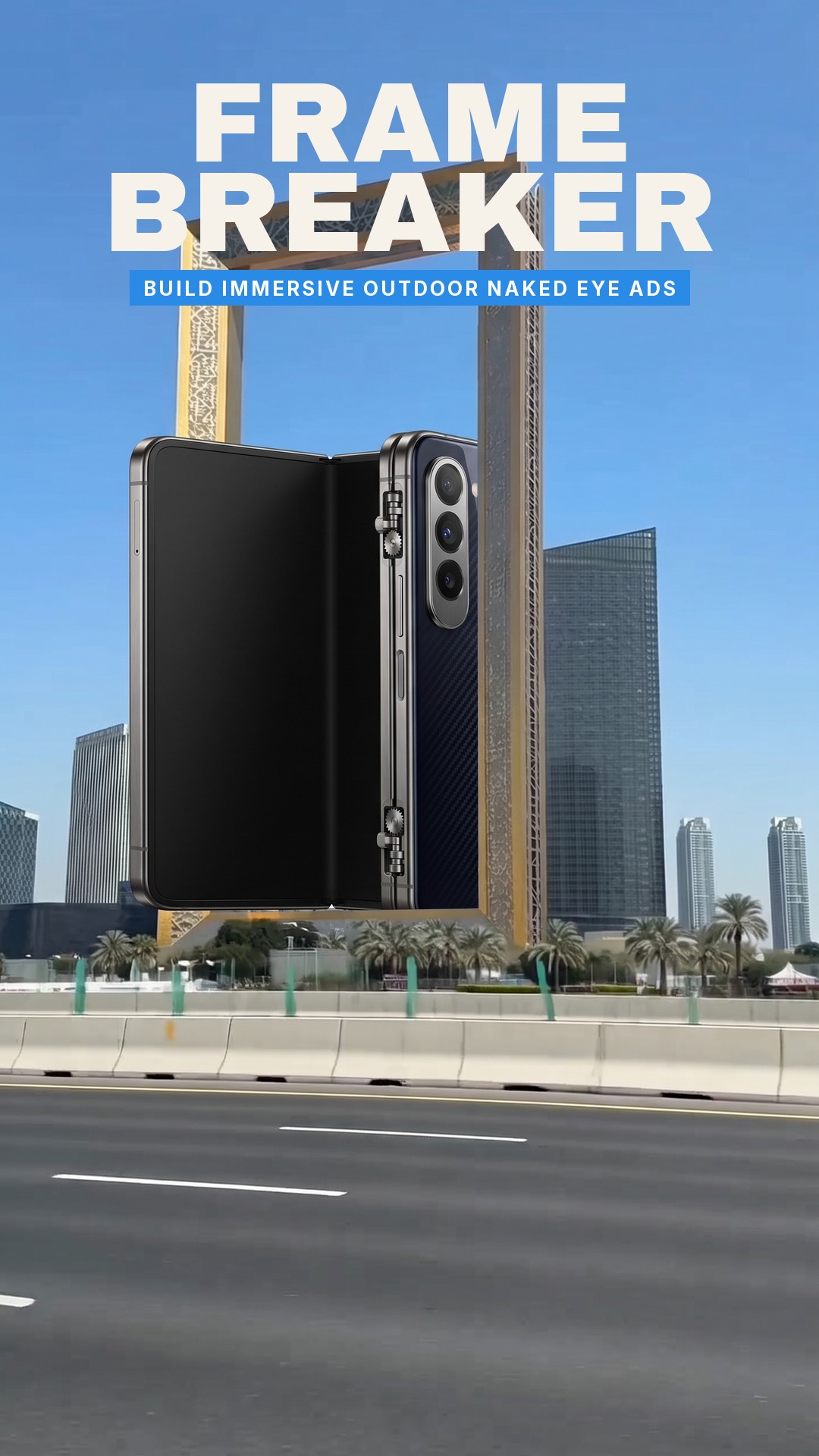 Plantilla de vídeo 9s anuncio valla 3D FOOH en autopista · 9 s · tpl_28268e69-840