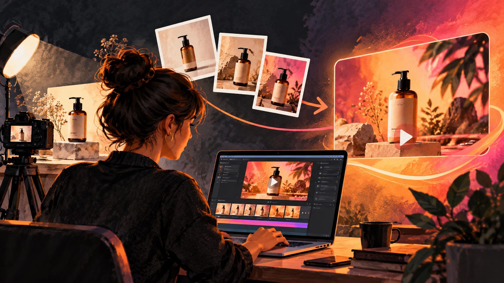 Créer vidéo publicitaire avec photos de produits : méthode e-commerce
