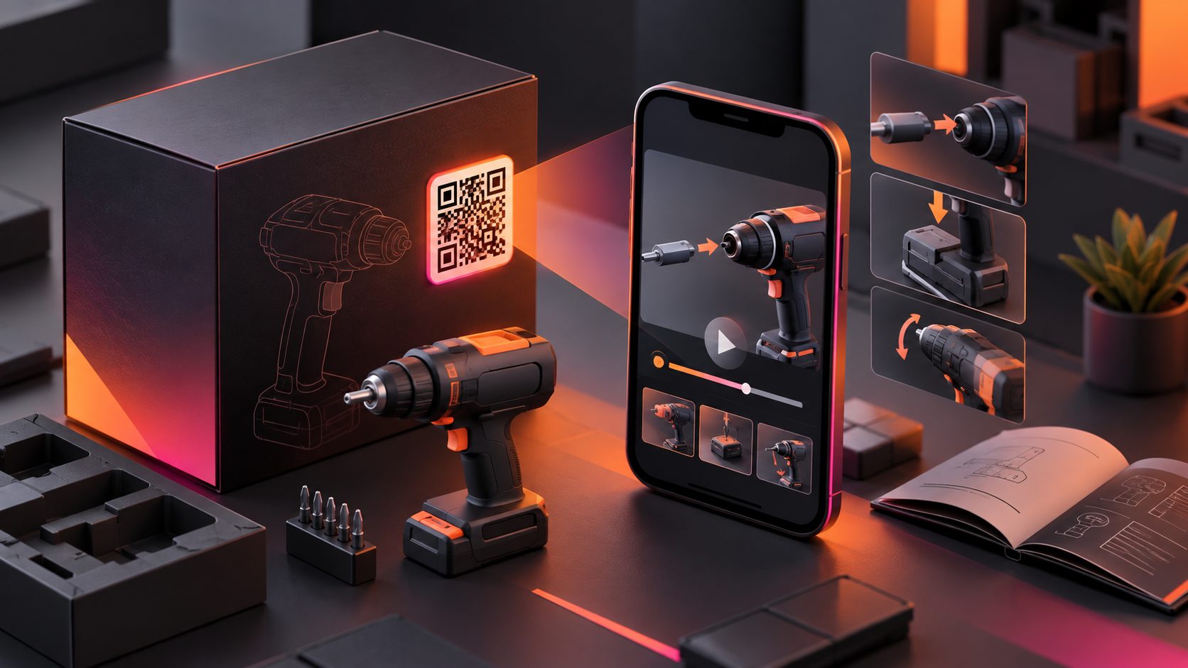 Crear video manual de instrucciones con código QR para productos
