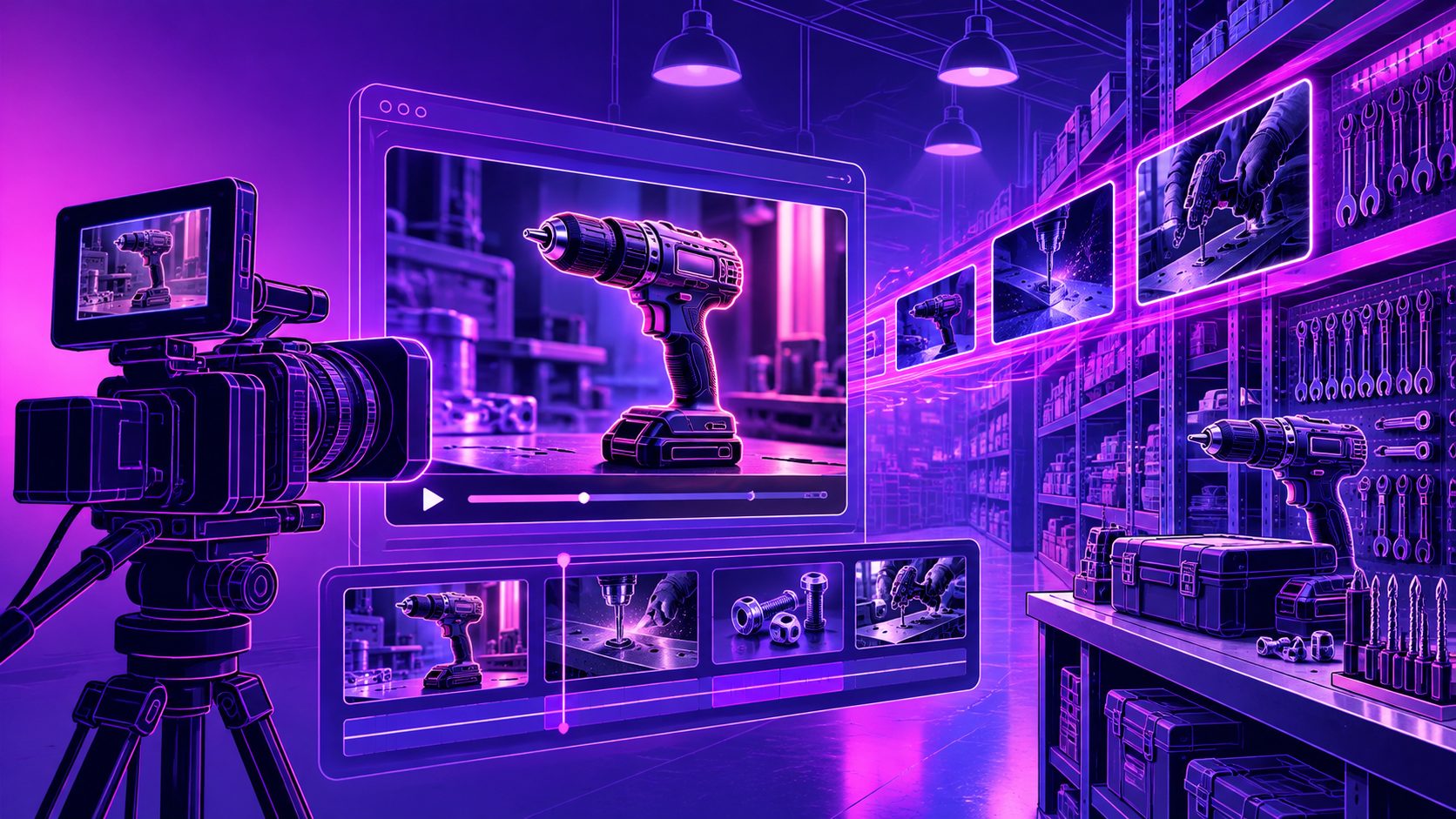 Software para hacer anuncios de video para ferretería industrial