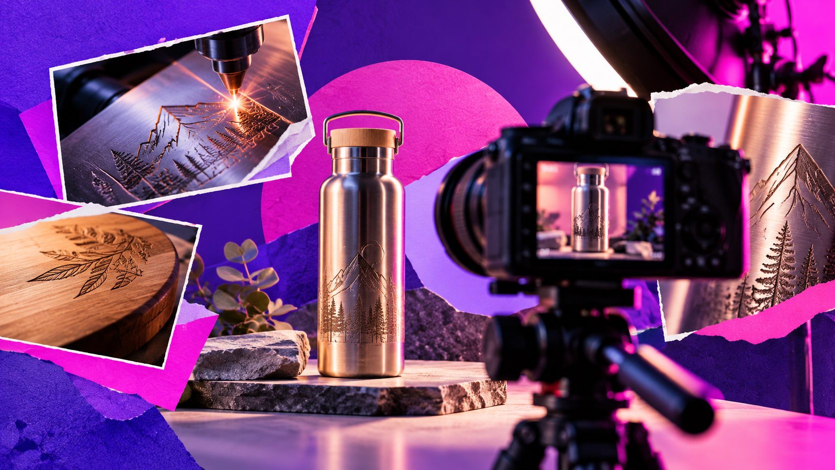 Crear video publicitario productos personalizados grabado: guía para mostrar el acabado