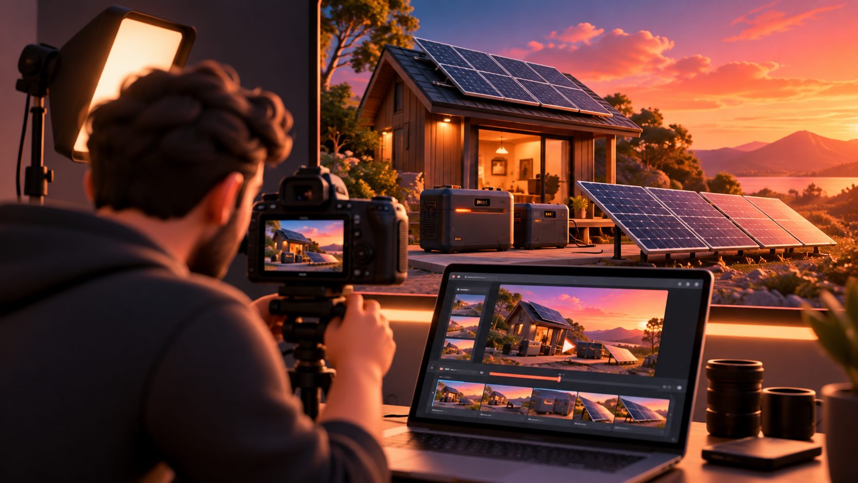 Como Fazer Criativo de Vídeo para Produtos de Energia Solar Off Grid