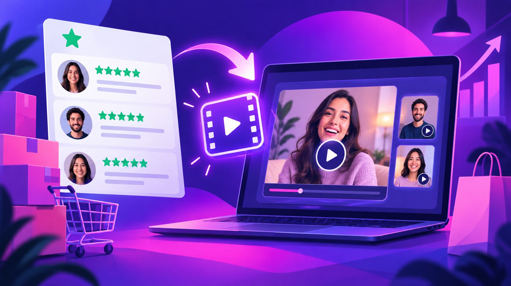 Herramienta para generar videos de testimonios de Trustpilot: guía para ecommerce