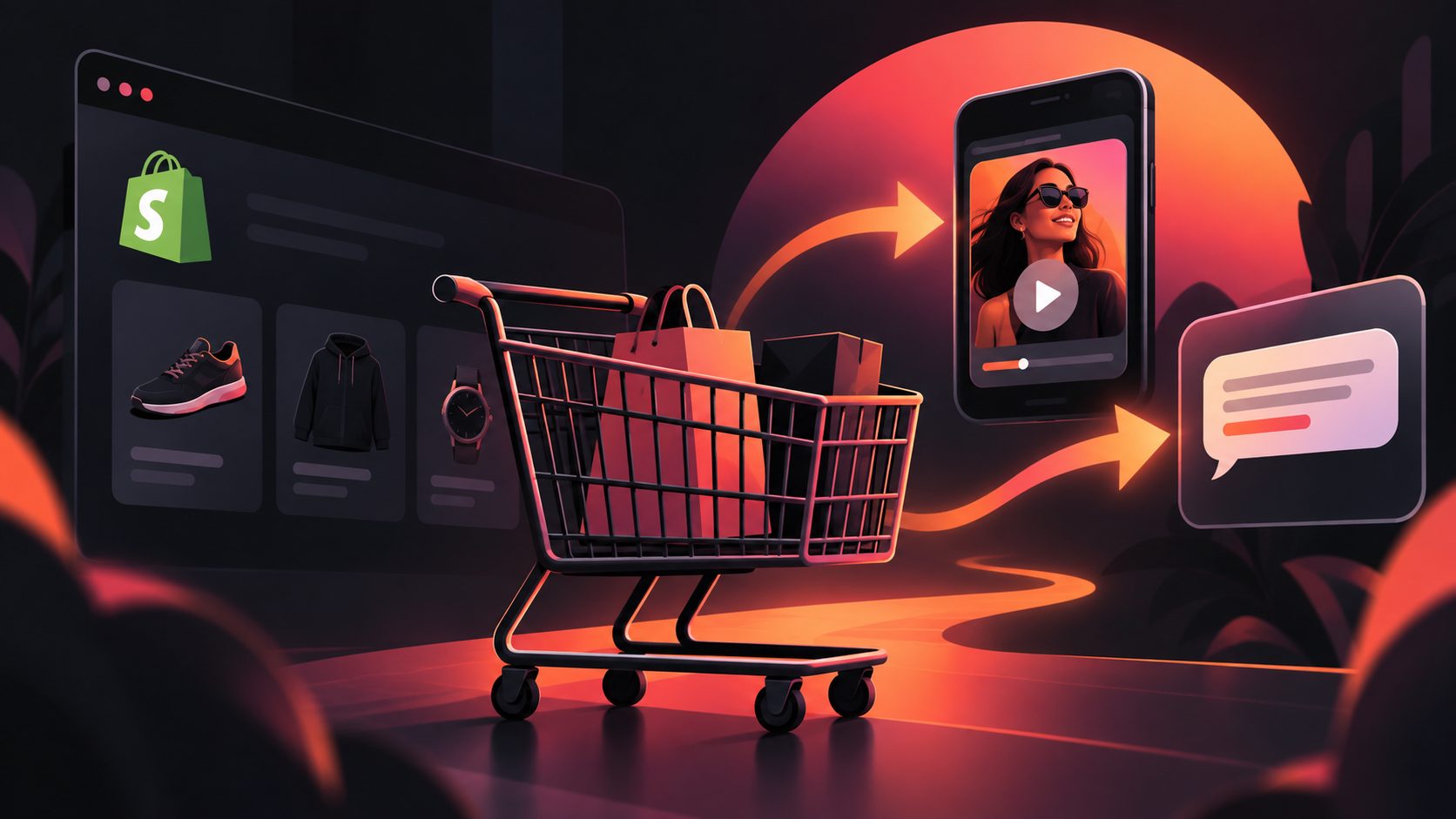recuperar carritos abandonados shopify video sms