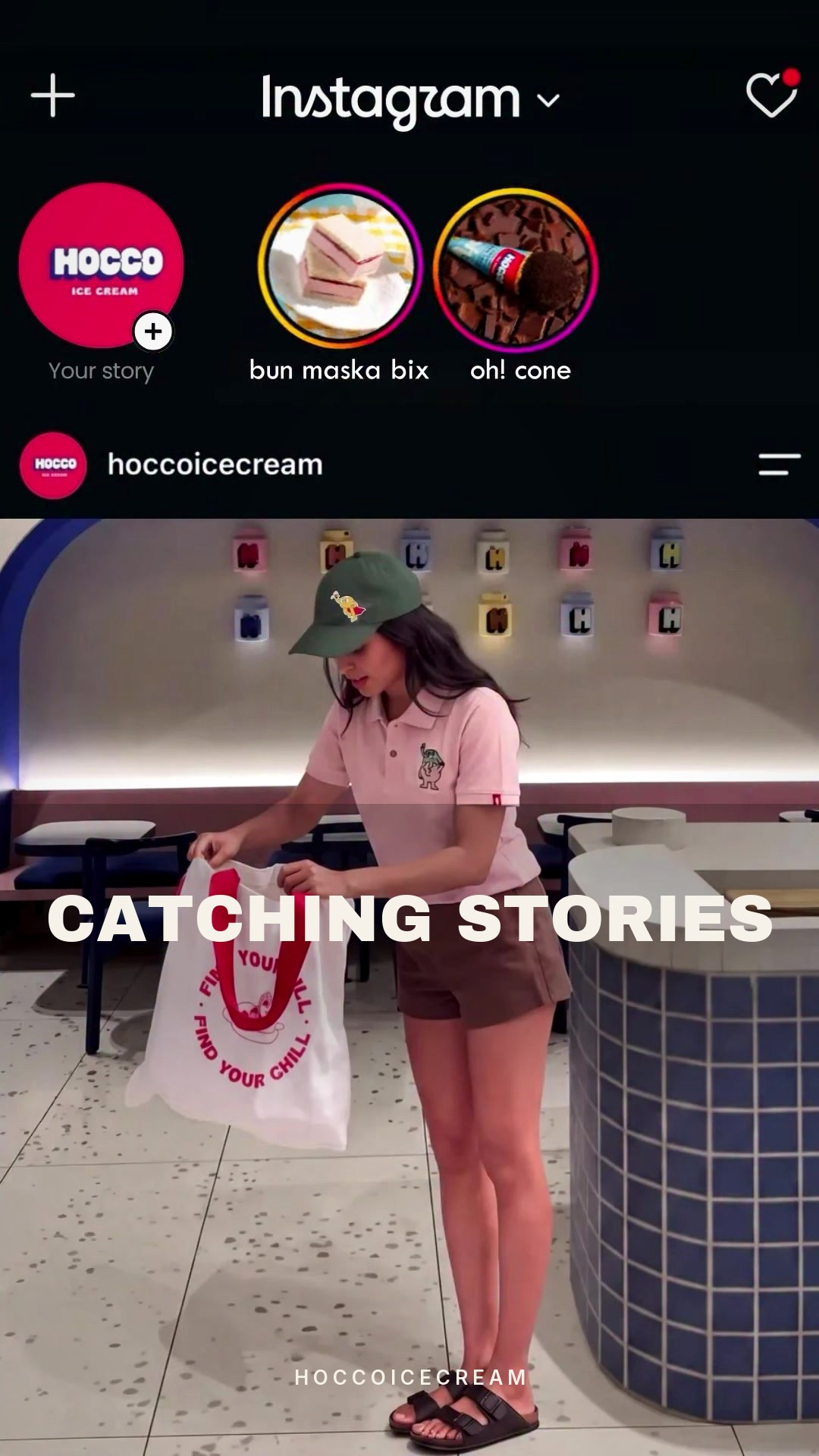 Anuncio de helados en realidad mixta: de Story a bolsa