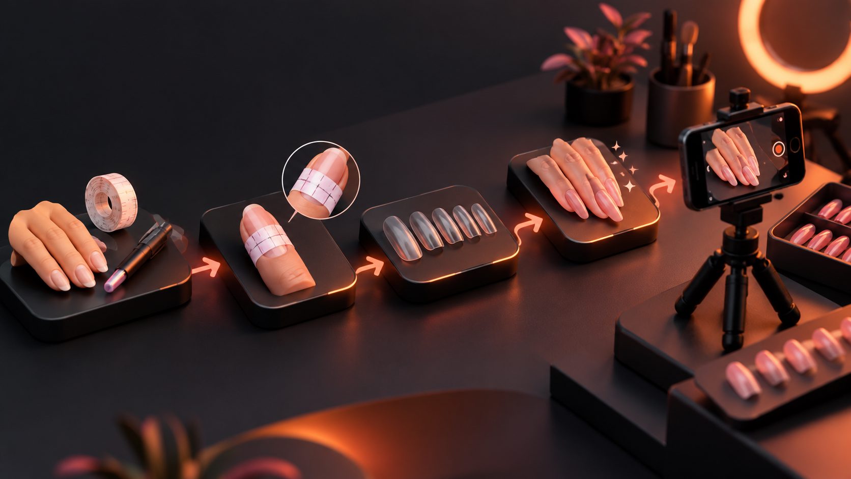 Comment mesurer faux ongles press on en vidéo : guide pour une démo qui convertit