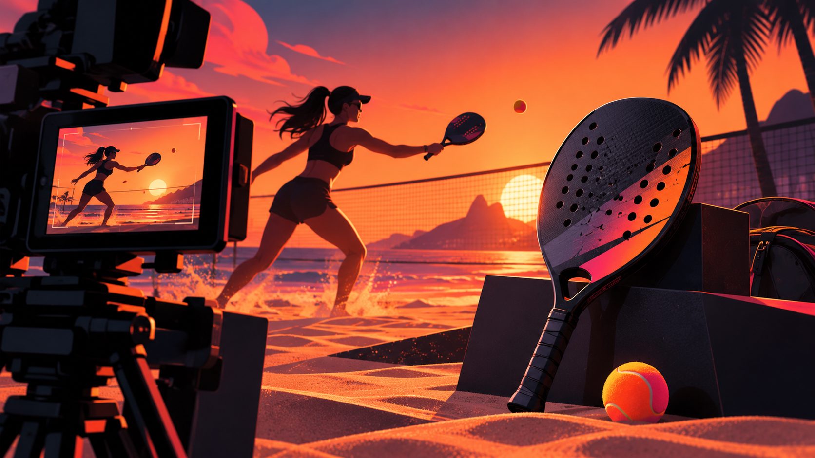 Vídeo de anúncio para marca própria de raquete de beach tennis: guia prático