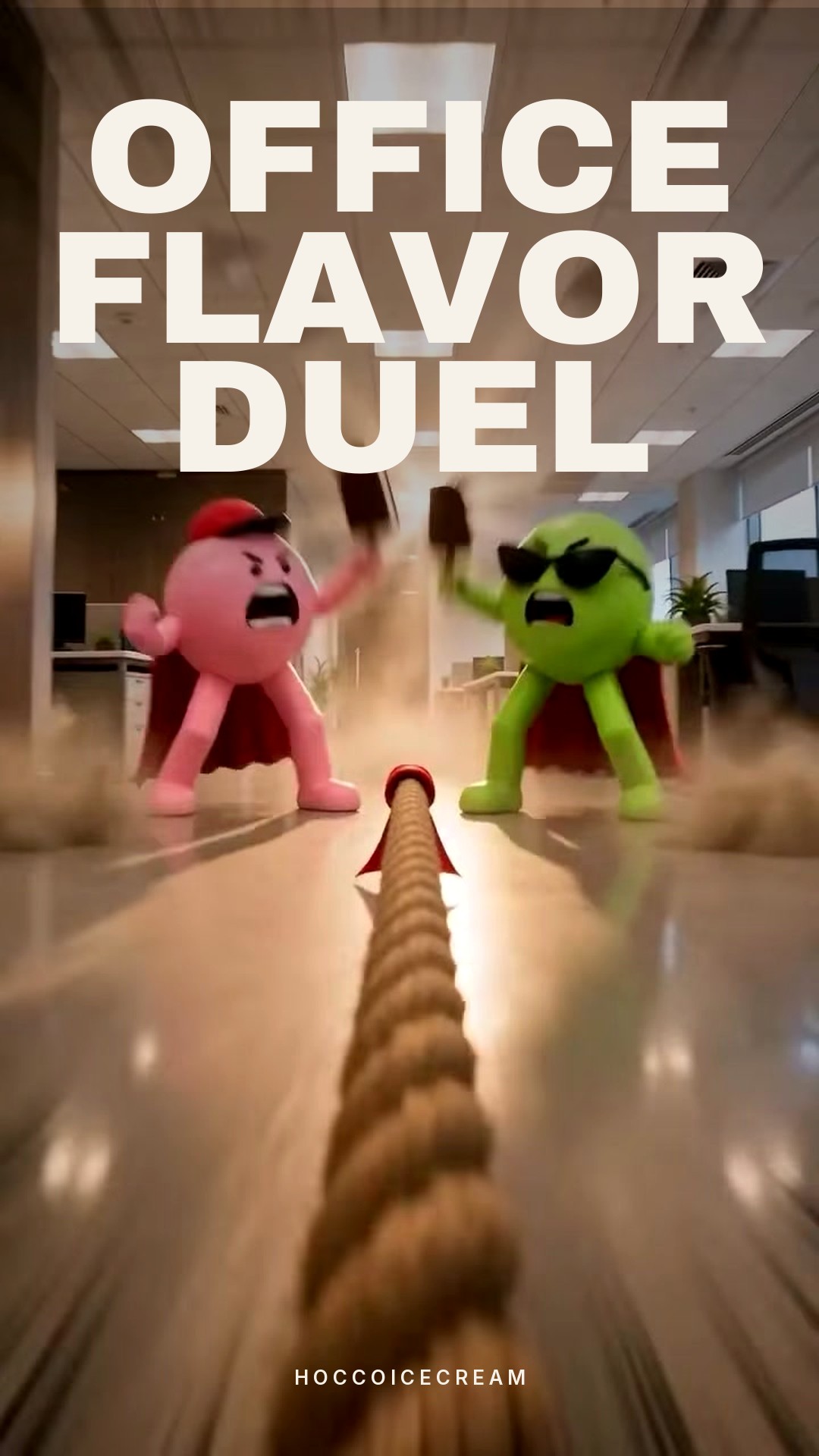 Duelo 3D de personajes para Reels: caso Hocco