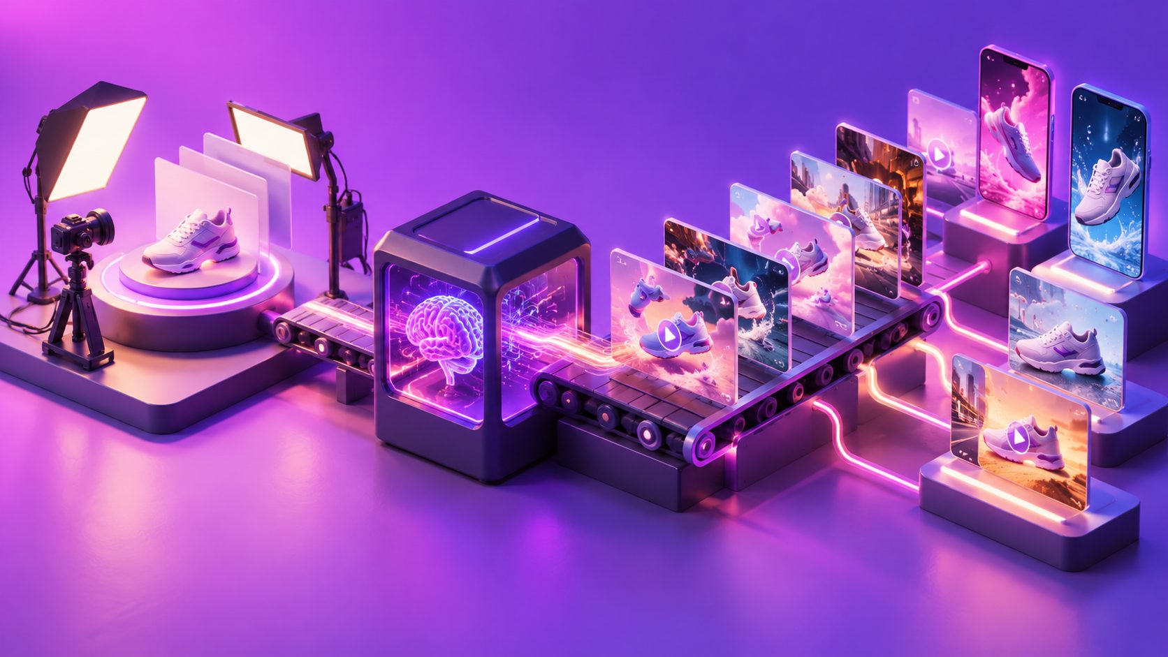 Creative Scaling Tool für Shopify Plus Marken: AI-Video-Workflows für mehr Varianten