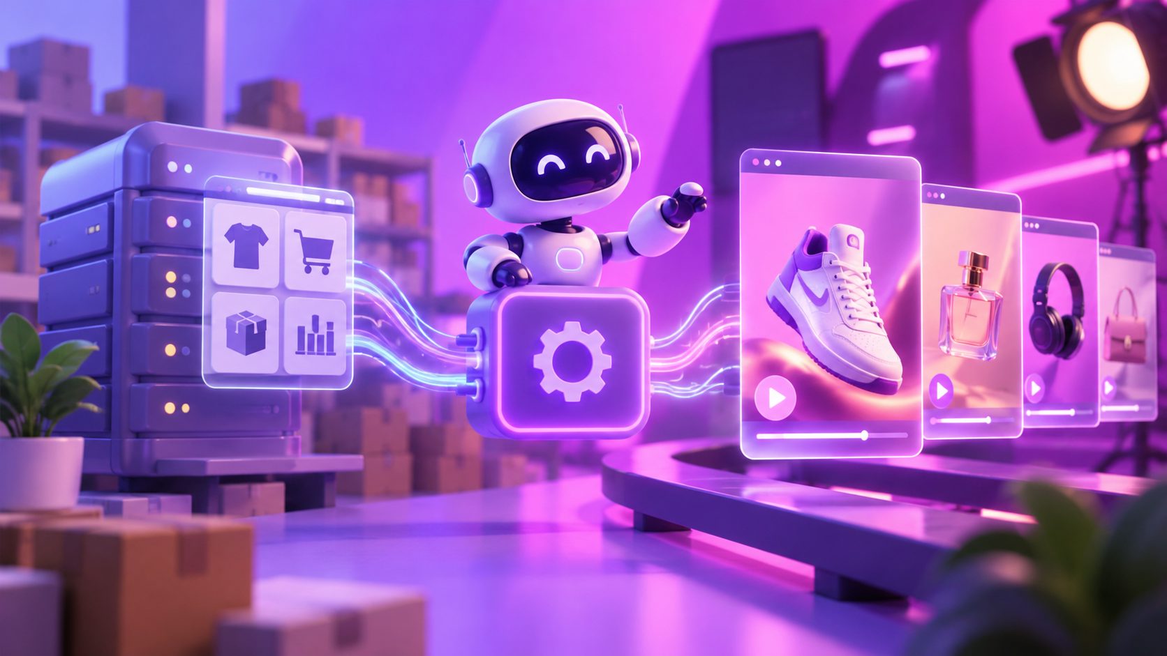 API génération vidéo publicitaire e-commerce : connecter un ERP