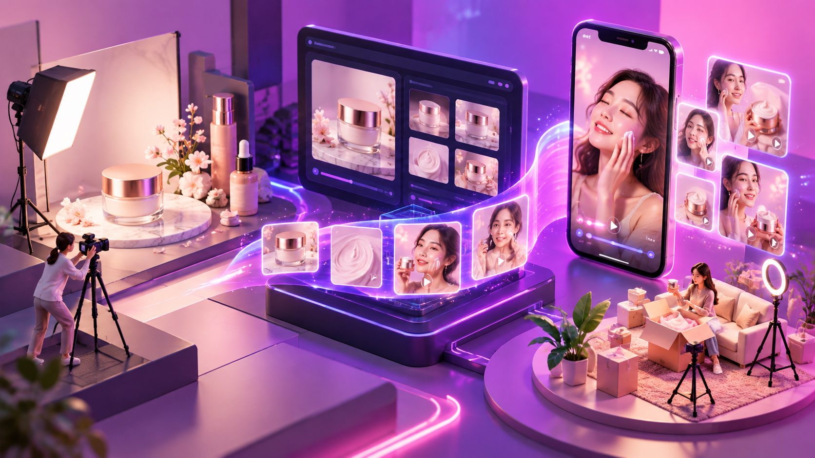 保養品品牌 AI UGC 廣告製作方式：從商品圖到開箱短影音