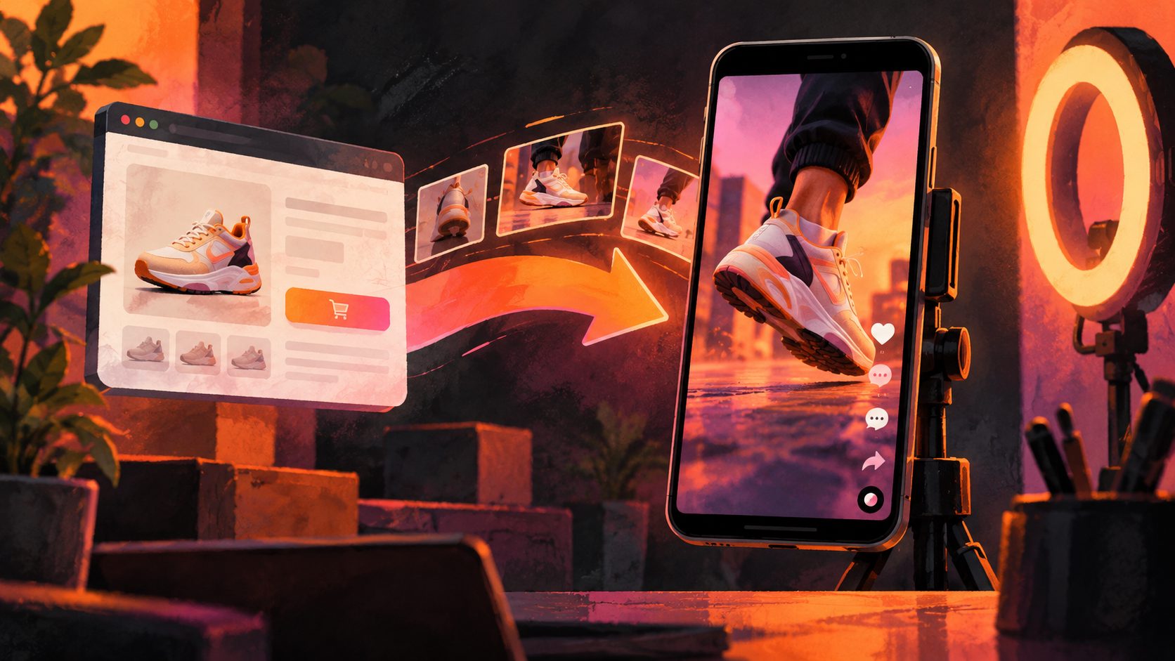 Transformar link de produto em vídeo TikTok Ads: guia prático