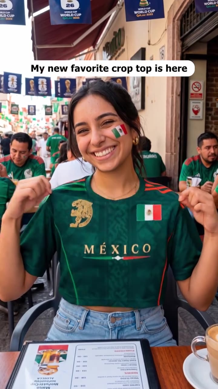 Custom women's jersey crop tee made for soccer fans living e