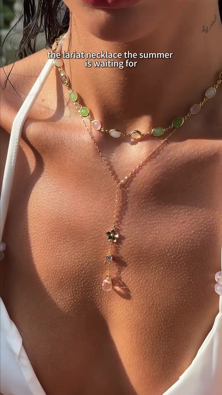 Petal Lariat Necklace, just dropped.