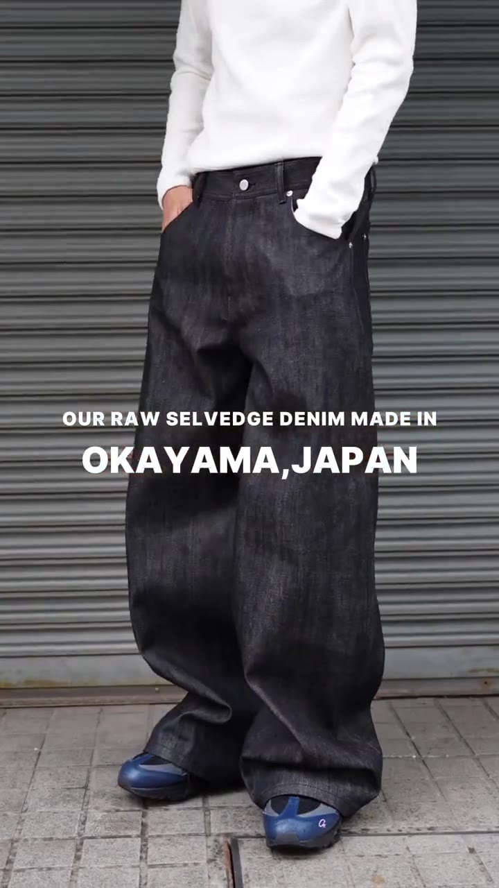 OKAYAMA RAW SELVEDGE BAGGY JEANS—BUY 2 GET 1 FREE!!! Last 50