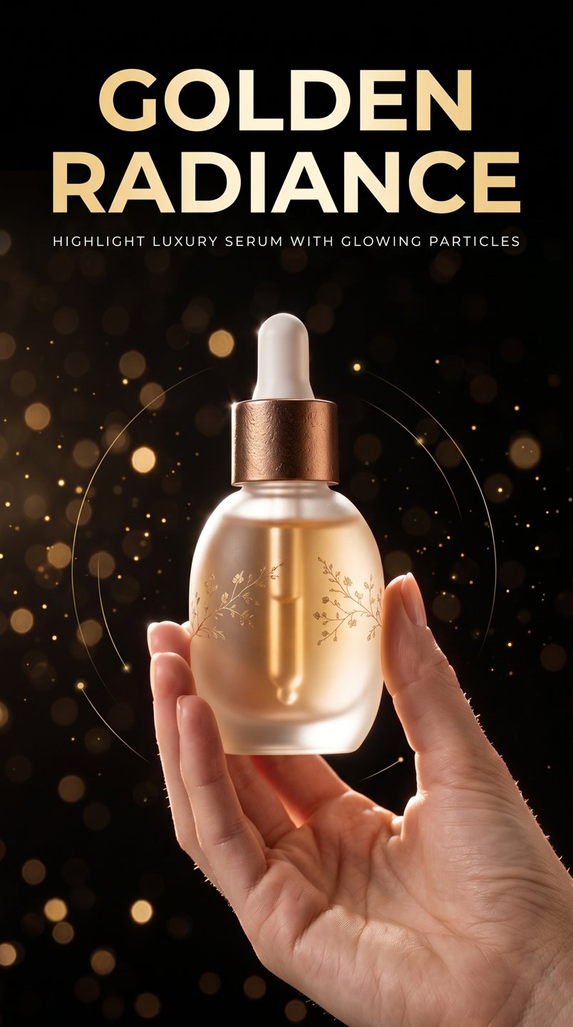 15s Golden Luxury Beauty Video Template · 15s · tpl_b25f49c3-3dc