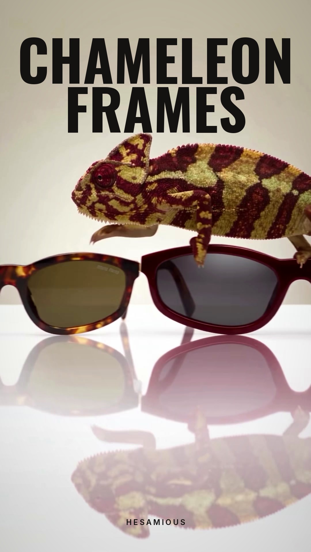 Anuncio IA para Gafas: Muestra Variantes de Color