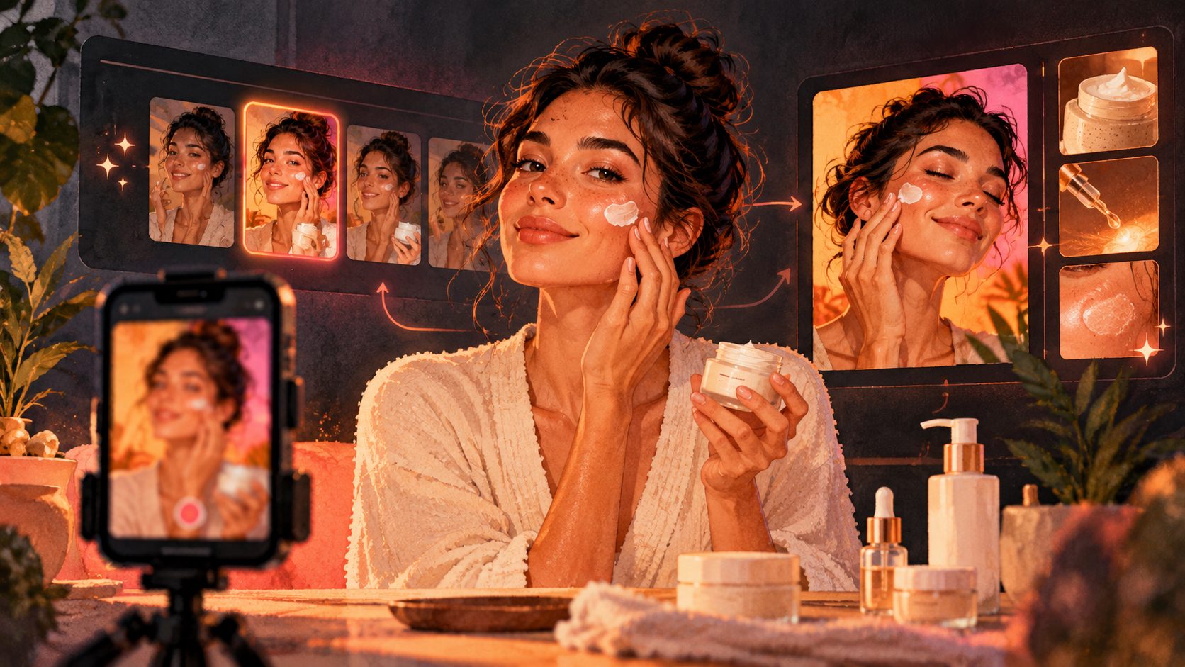 Criar anúncios UGC com IA para skincare: guia prático