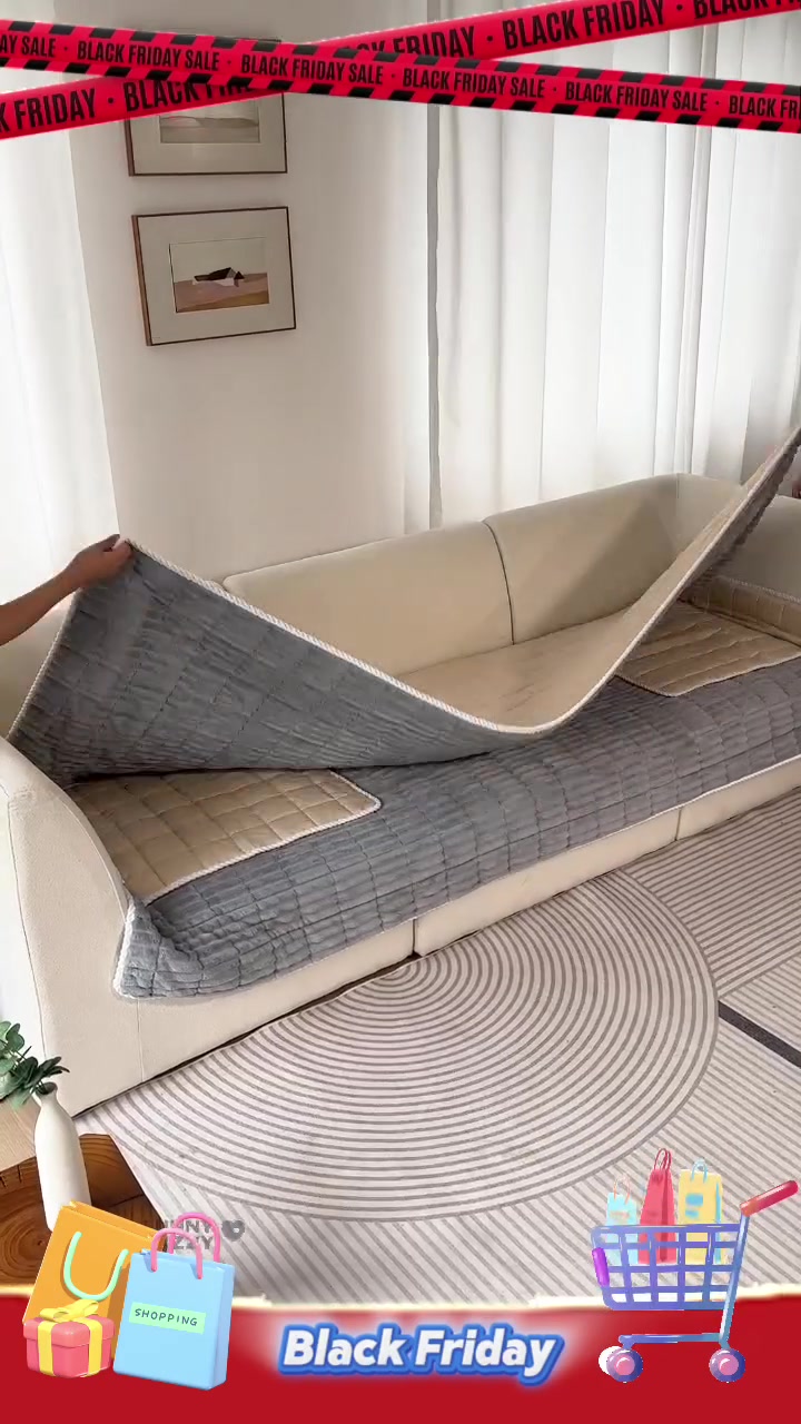 Protect your sofa from spills, scratches, and fur with this ultra-soft flannel cover. Non-slip, machine-washable, and designed for homes with pets and kids — keeping your couch clean, comfy, and fresh