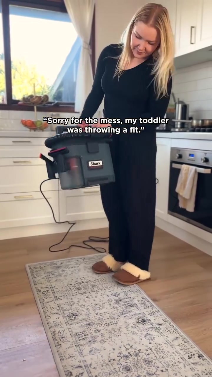 My in-laws think I got this under control, little do they know that I use the Shark MessMaster to master my kids’ messes!