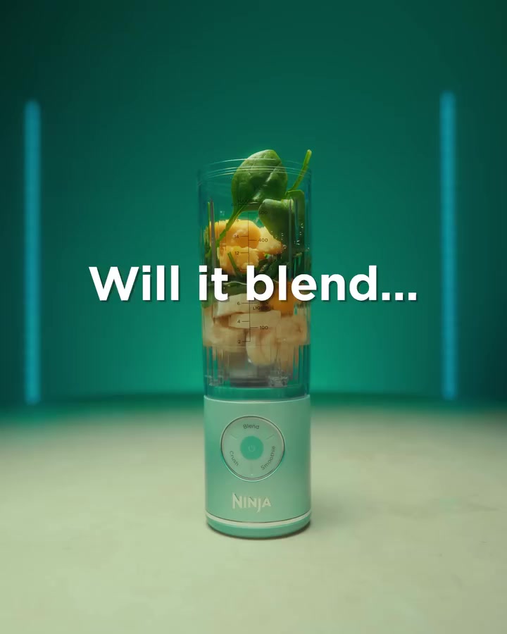 Tired of portable blenders that can’t crush ice, take up too much room, and die mid-blend?

That’s where Ninja Blast Max changes the game. This cordless blender packs the ice-crushing power of a corde