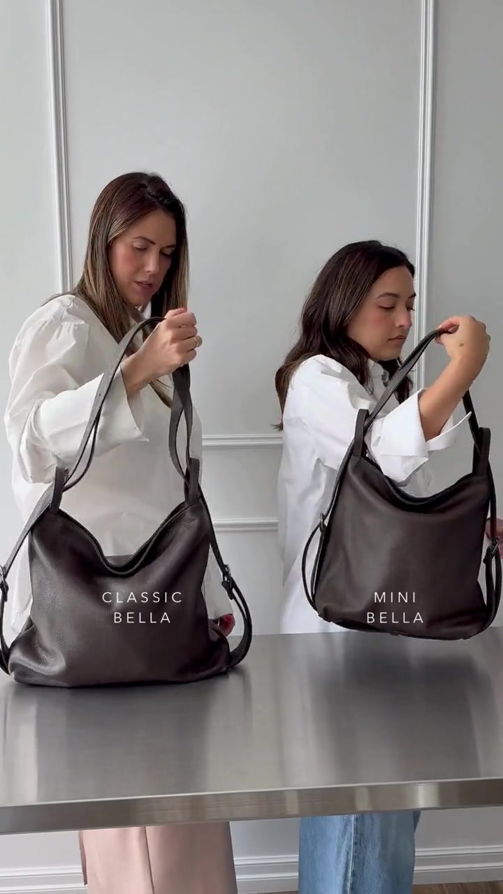 Everything you need, without compromising on style. Meet the Bella 3-in-1 convertible backpack.