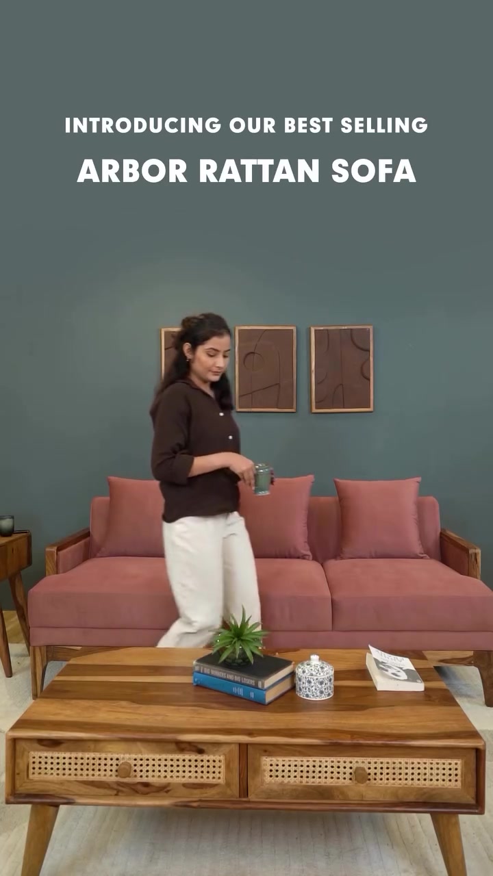 Statement Piece for Your Living Room

Transform your living space with our luxurious 2& 3-seater sheesham wood sofa, meticulously crafted with authentic rattan cane work. This show-stopping furniture