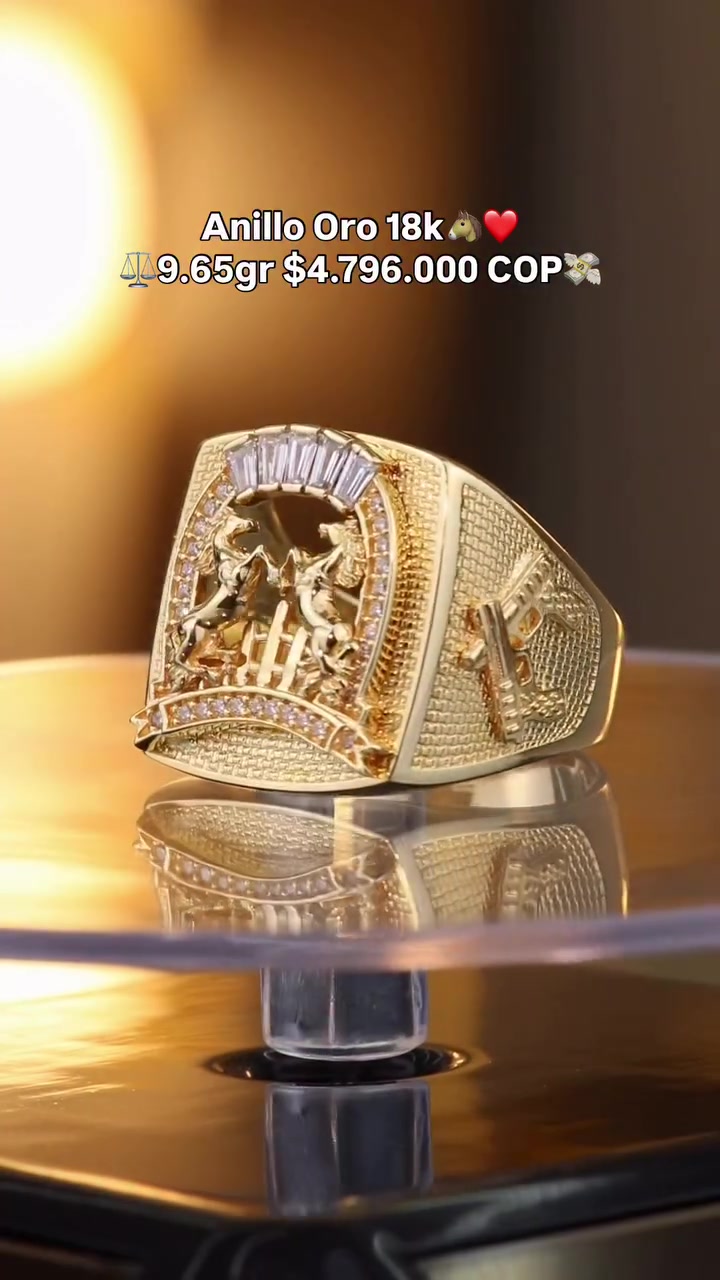 Anillo caballo oro  18k🐴💸