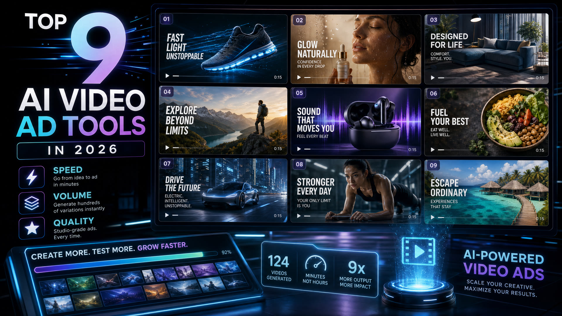 Top 9 AI Video Ad Generators in 2026: A Definitive Review