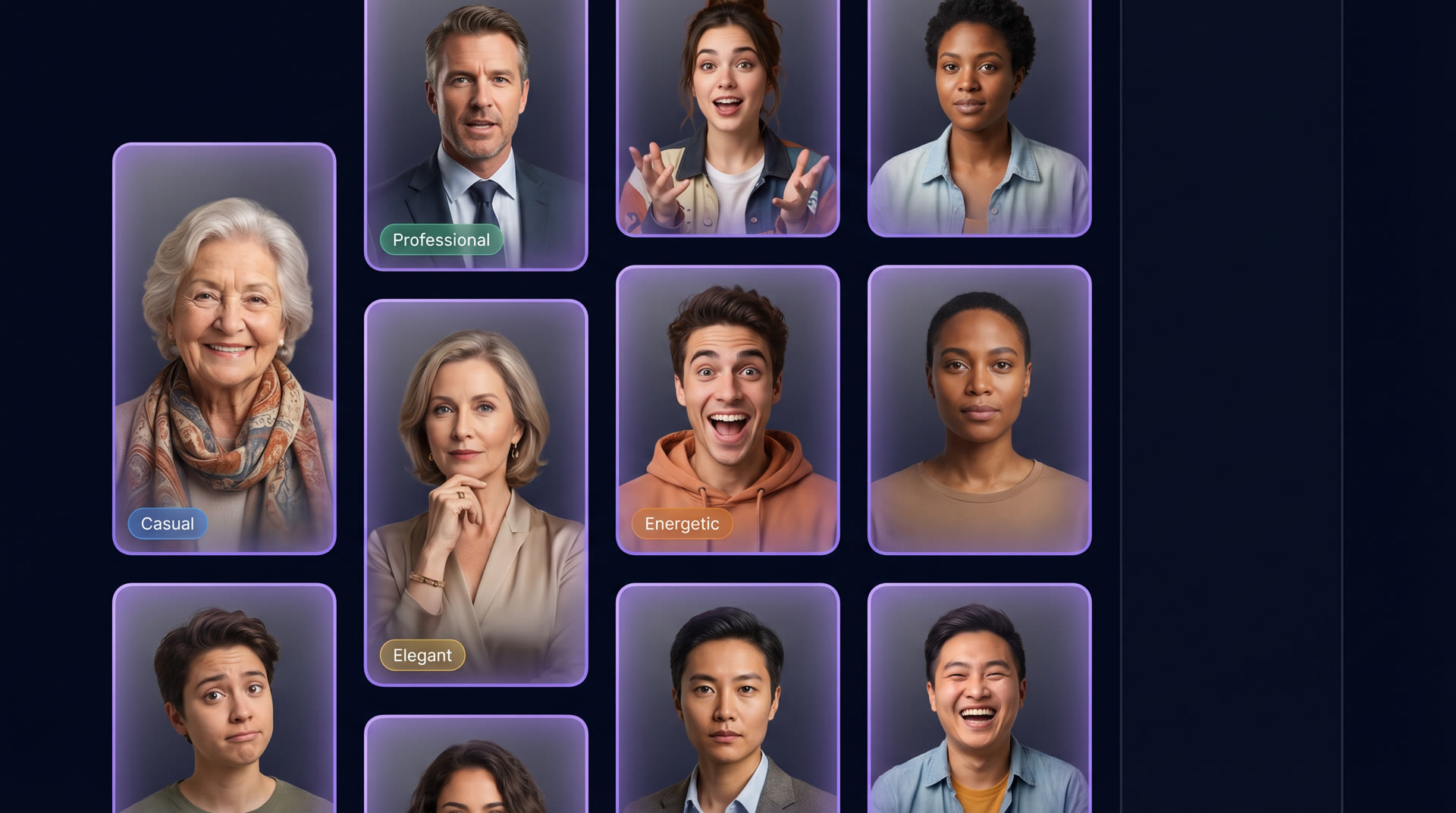 Diverse AI actors library